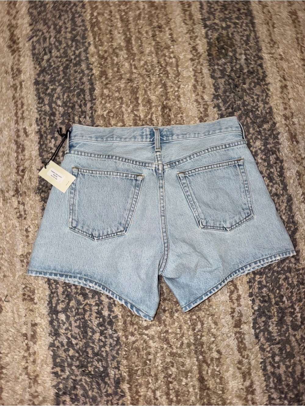 AGOLDE Parker long denim shorts NWT 27 - Picture 2 of 5